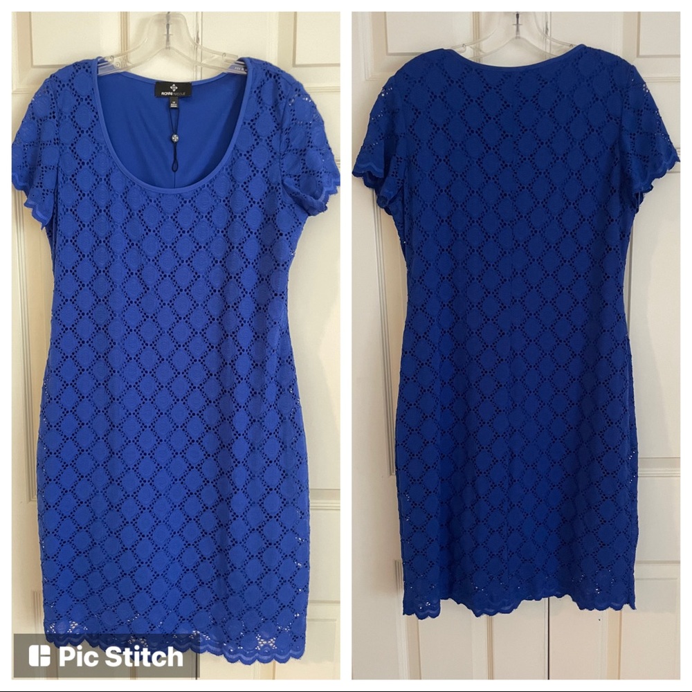 Royal Blue Stretch Lace Dress